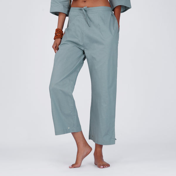 Women Cotton Yoga Pants Women Grey -Chandra