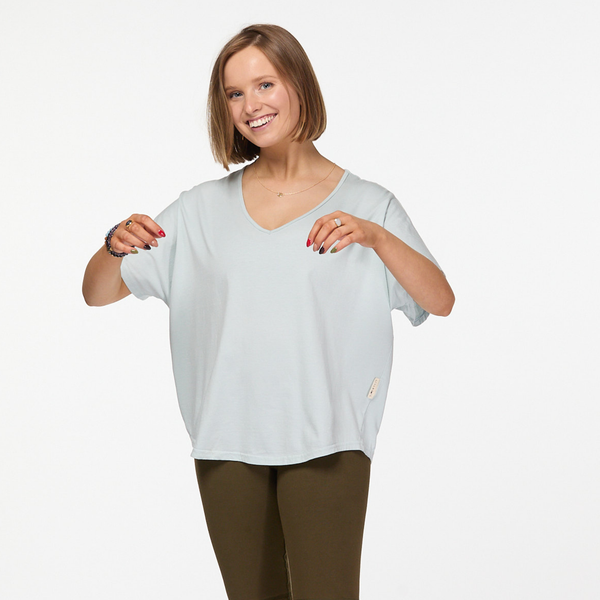 V-Neck T-Shirt | Mint Green
