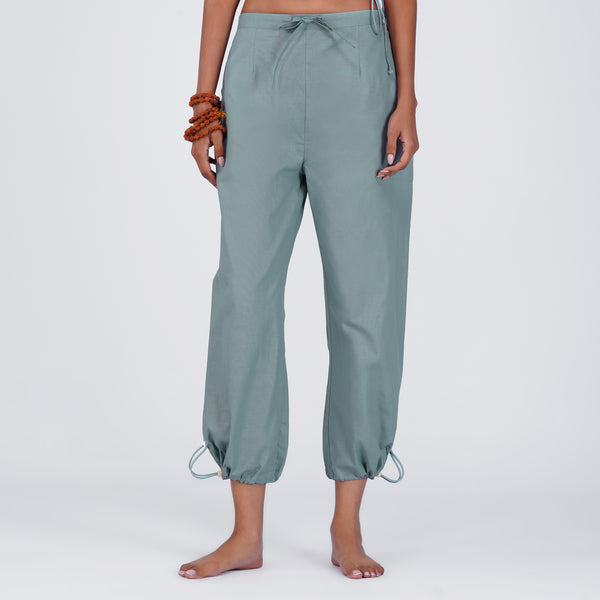 Women Cotton Yoga Pants Women Grey -Ananda