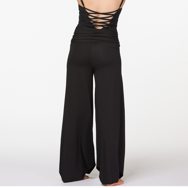 Palazzo Wide Leg Pants | Black