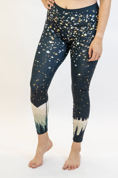 New Year's Mountain High-Waisted Yoga Pants
