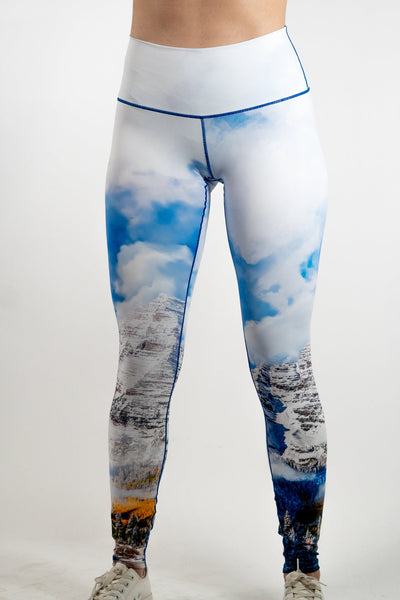 Maroon Bells Fall High Waisted Yoga Pants