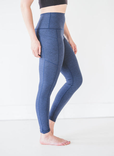 Navy Wander Pocket High-Waisted Yoga Pants