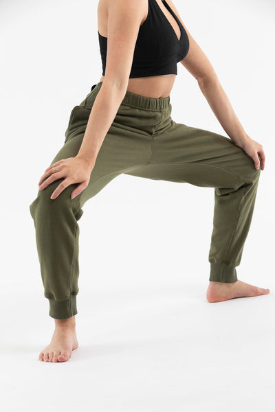 Tapered Leg Pants | Khaki