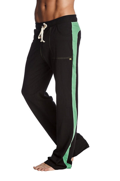 Eco-Track & Yoga Sweat Pant (Black w/Bamboo Green)
