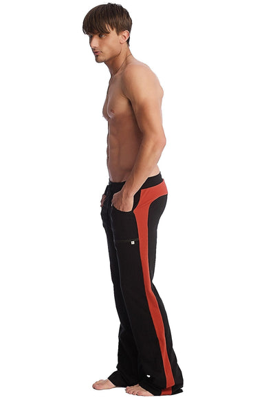 Eco-Track & Yoga Sweat Pant (Black w/Cinnabar)