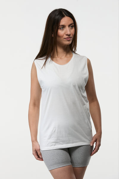 Slim Fit Tank | White